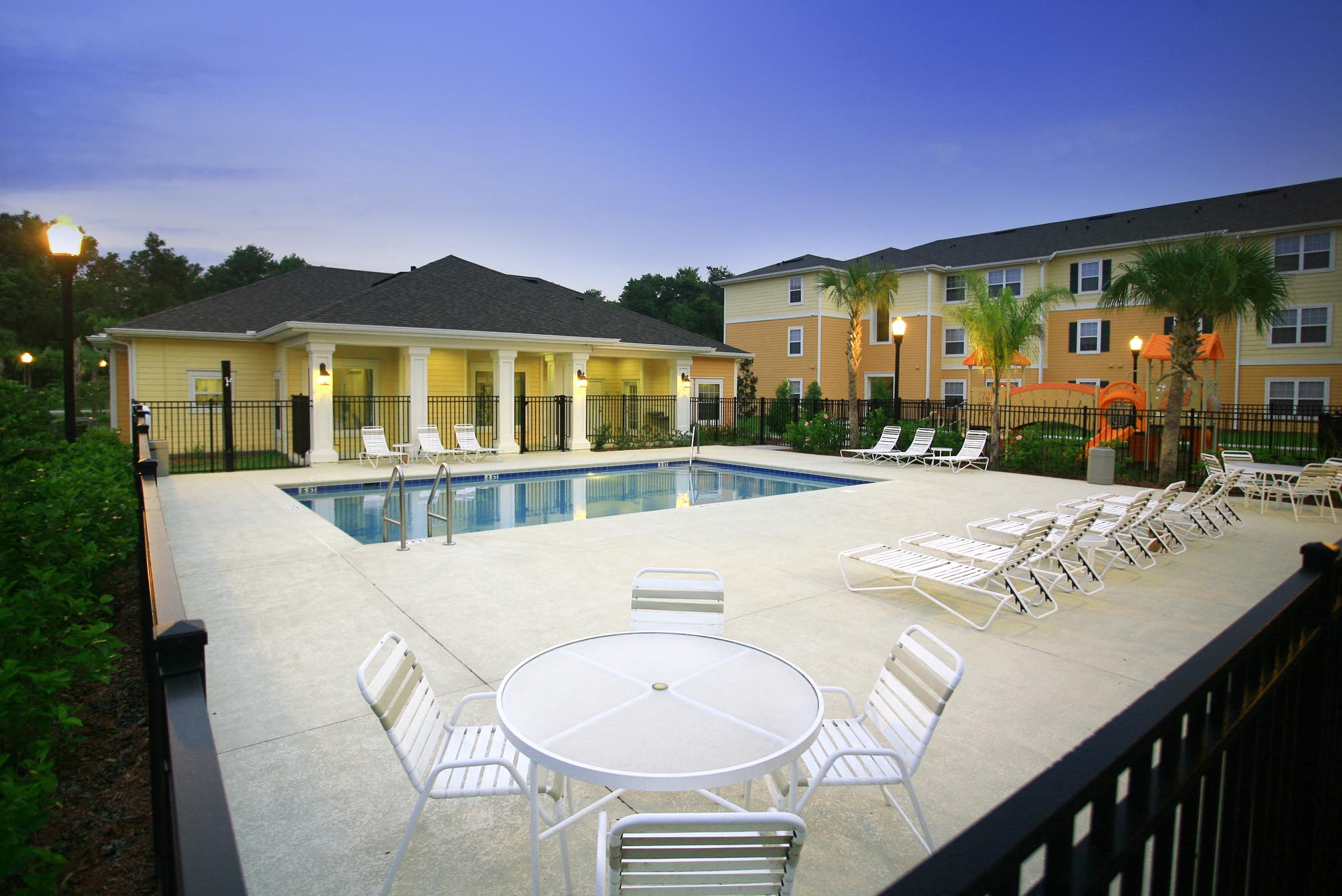 Pool with sundeck at Summerlin Oaks Apartments