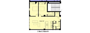 2 Bed 2 Bath Type B