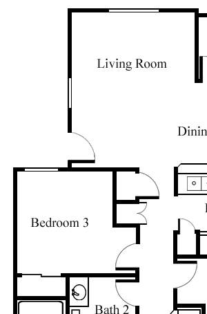 3 bedroom 2 bathroom at La Borgata Apartments in Surprise AZ 3 bedroom 2 bathroom at La Borgata Apartments in Surprise, AZ