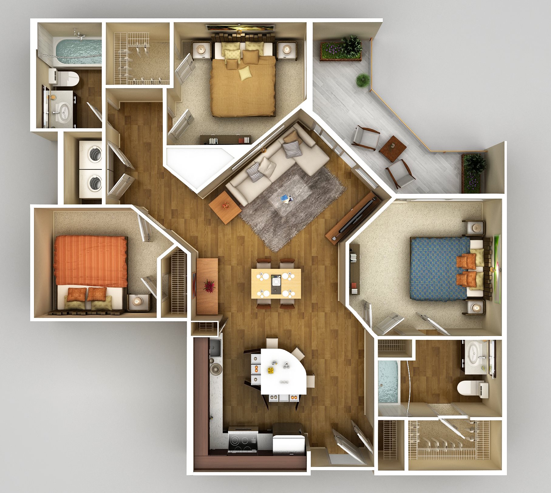 Floor Plans of Station 650 in Alexandria, VA