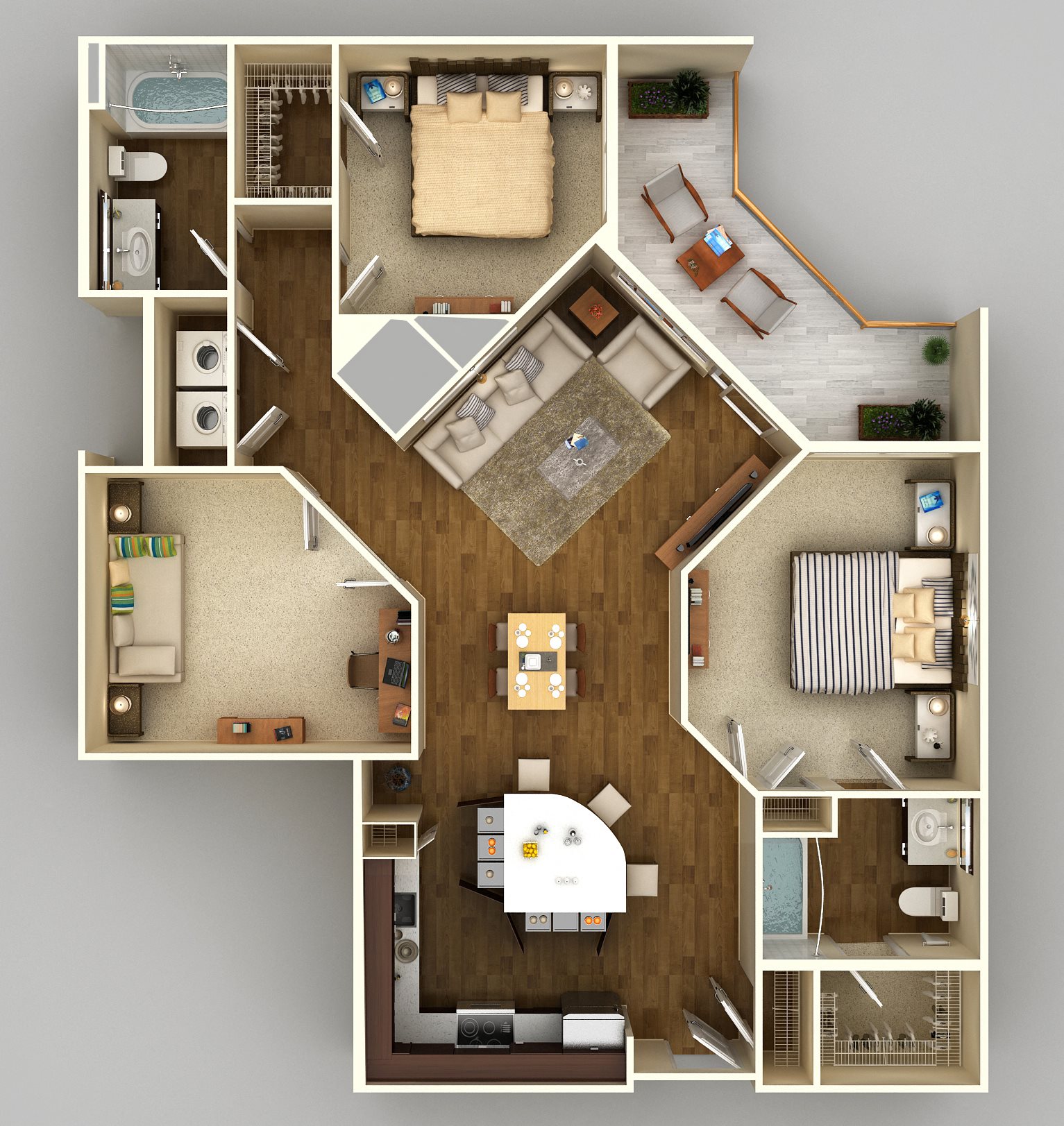 Floor Plans of Station 650 in Alexandria, VA