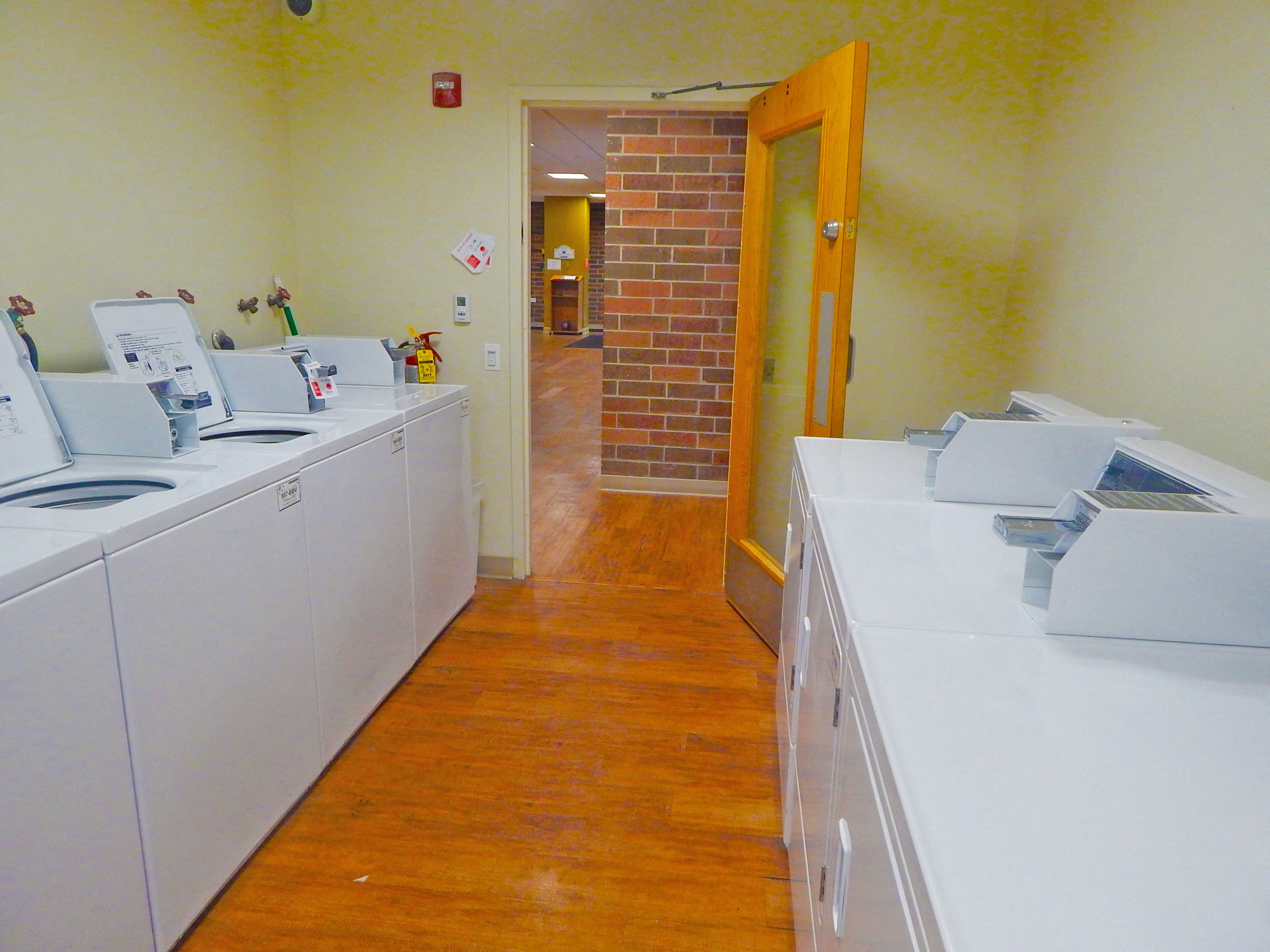 the laundry room is clean and ready for us to use