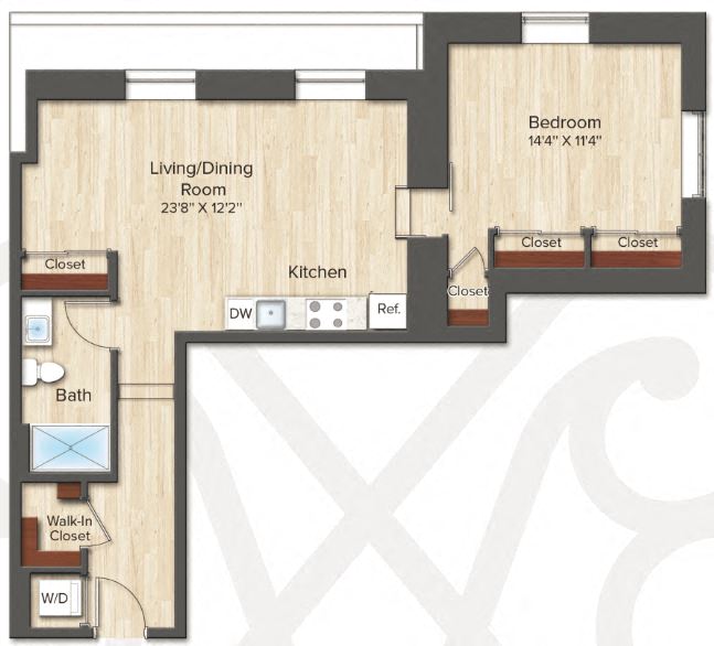 The Davis w/ Patio (B1)