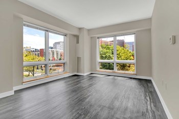 modern plank flooring and oversized windows - Photo Gallery 7