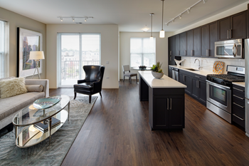 Open Floor Plan Open Floor Plan at Courthouse Square Apartments, Wheaton, 60187 - Photo Gallery 4