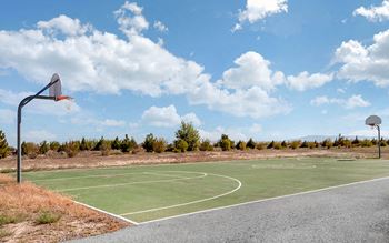 Basketball, tennis and volleyball courts