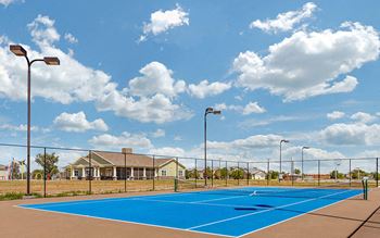 Basketball, tennis and volleyball courts