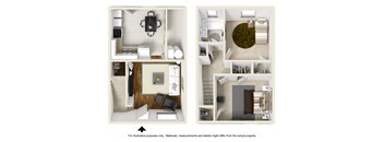 Two Bedroom Townhome