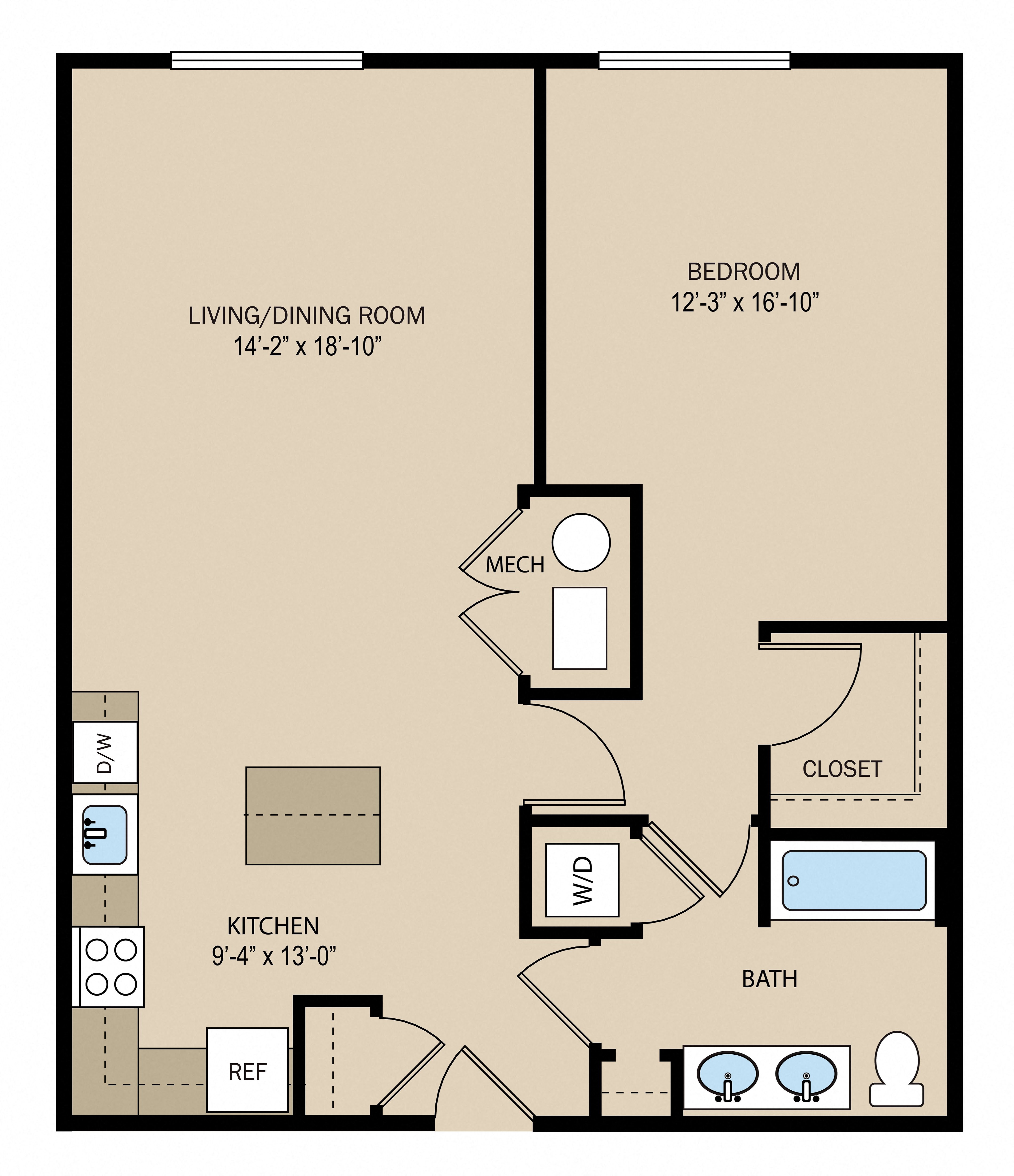 1A floor plan