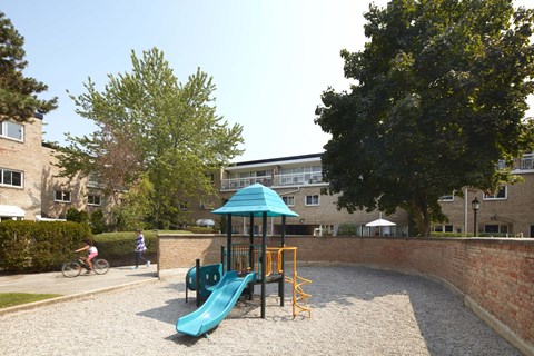 Bayview Mews grounds with children's playground