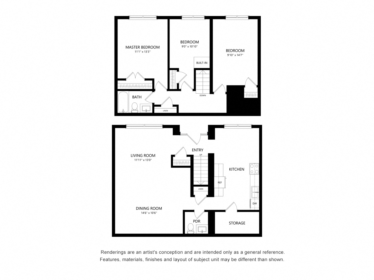 Three Bedroom Townhouse