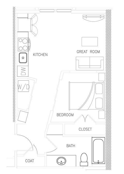 Scorpius - 1BR x 1 bath Floor Plan 10