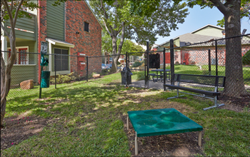 Dog Park at Timberglen Apartments in Dallas, TX
