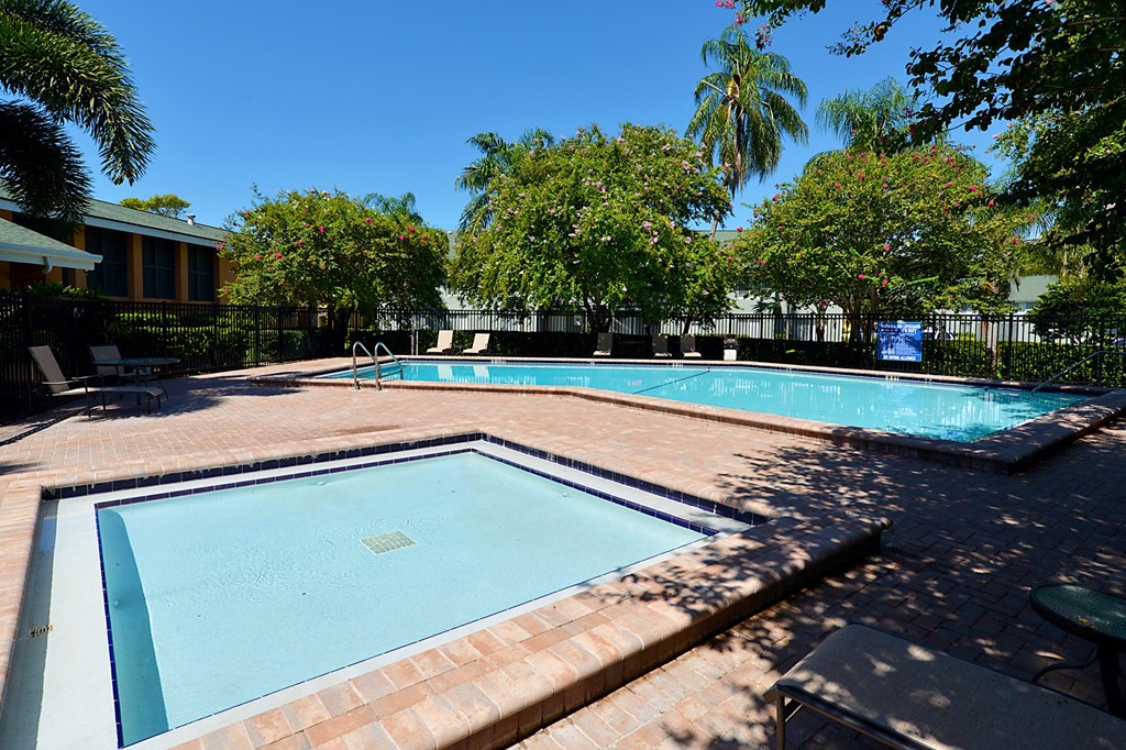 Sparkling Swimming Pool  at Broadwater Apartments in St Petersburg, FL 33711