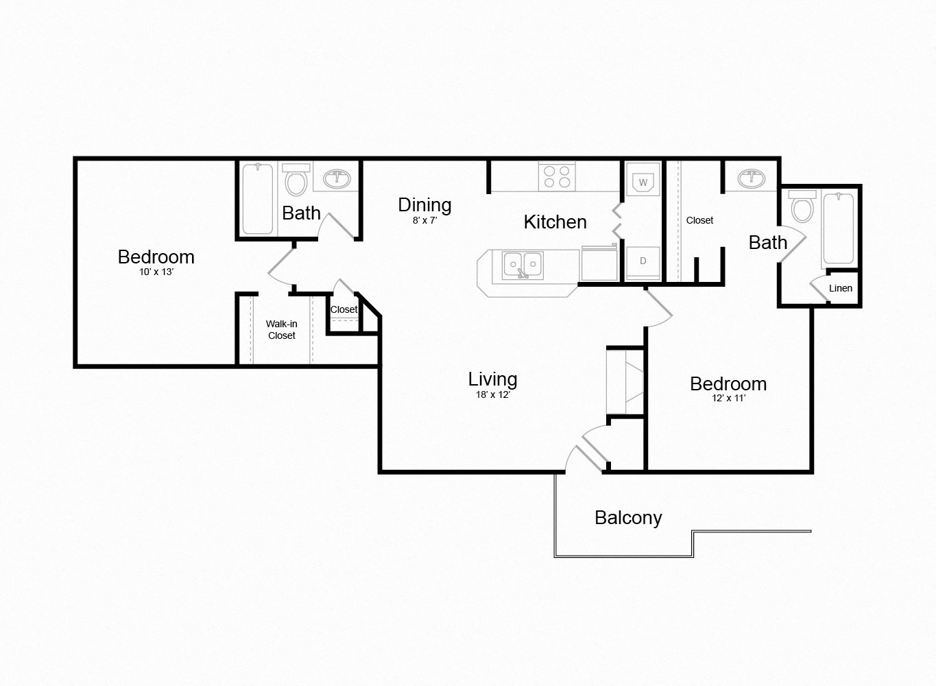Floor plan Floor plan at The Douglas at Constant Friendship, Abingdon , MD 21009