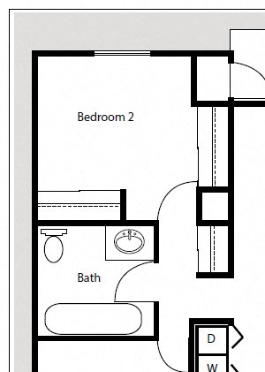 2 Bedroom 1 Bath