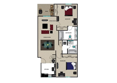 at Anchorage Apartments, Louisiana, 70458