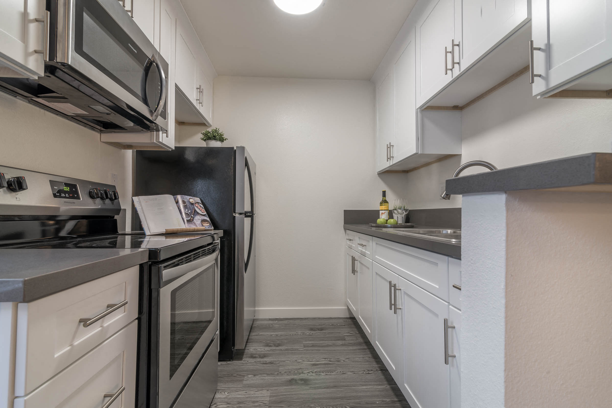 Kitchen with new appliancea