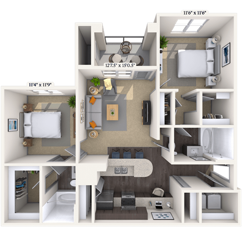 11001 South 1st Street 1-3 Beds Apartment for Rent - Photo Gallery 13