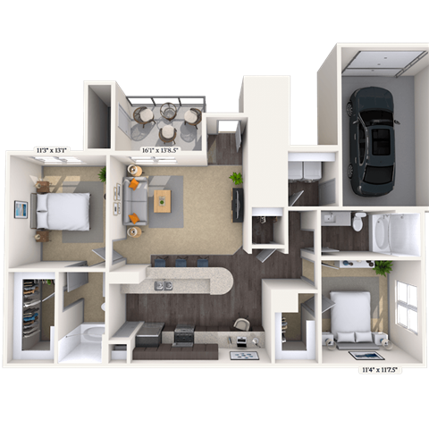 11001 South 1st Street 1-3 Beds Apartment for Rent - Photo Gallery 14