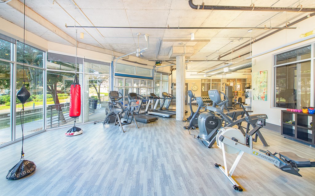 the gym at the house