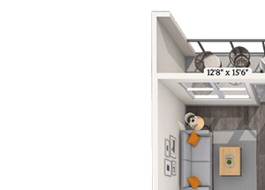 Traditional 1x1-725 SF-FP