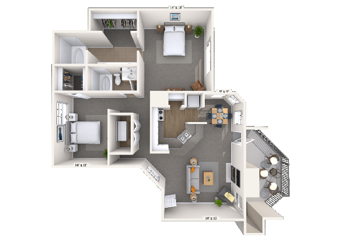 1201 Meadow Creek Drive 1-2 Beds Apartment for Rent - Photo Gallery 22