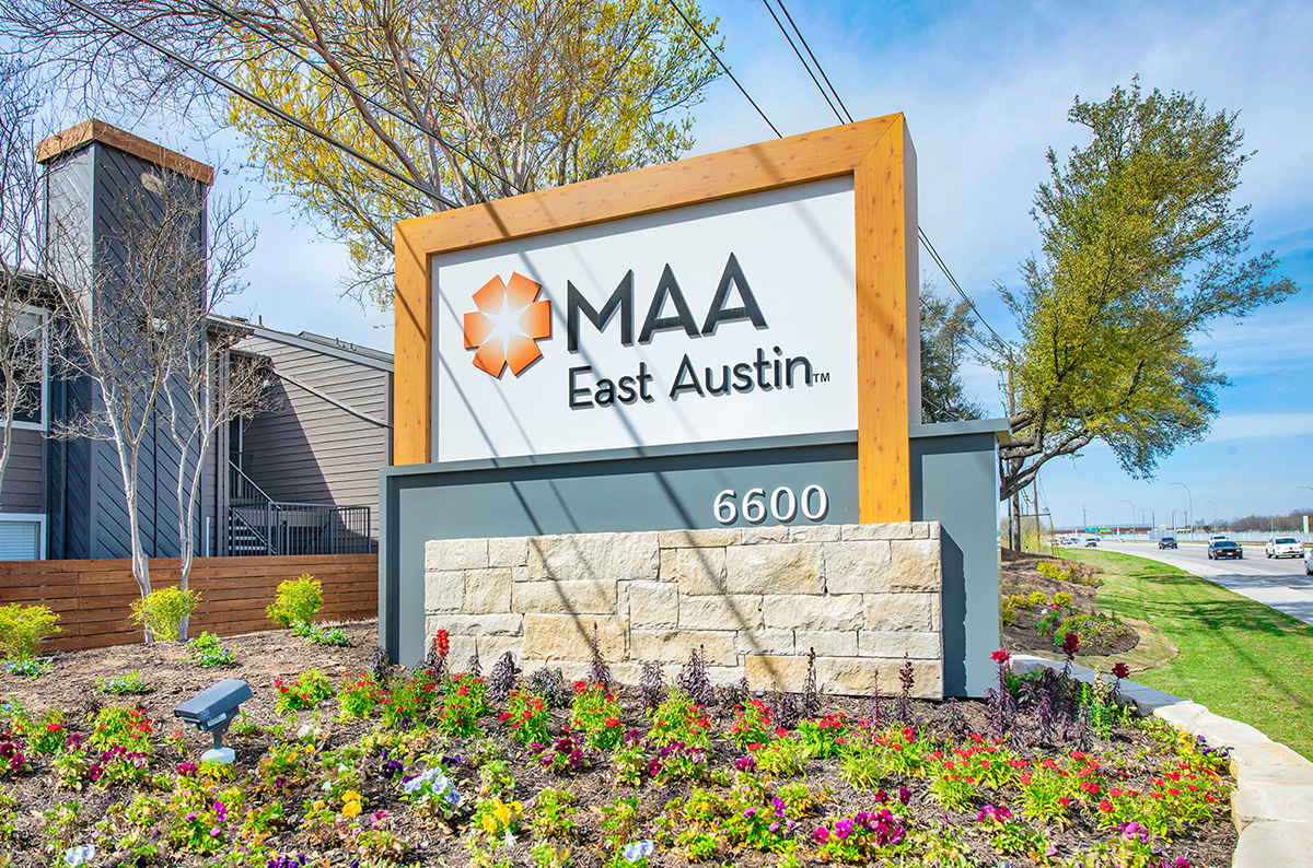 the sign to the mia east austin corporate headquarters