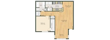 A1 Floor Plan at Addison on Cobblestone, Georgia, 30215