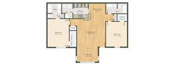 B1 Floor Plan at Addison on Cobblestone, Georgia