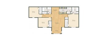 C1 Floor Plan at Addison on Cobblestone, Fayetteville