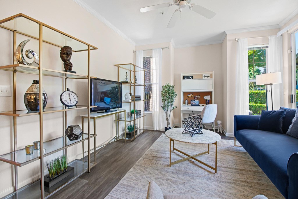 Living Room at Alden Place at South Square, North Carolina, 27707
