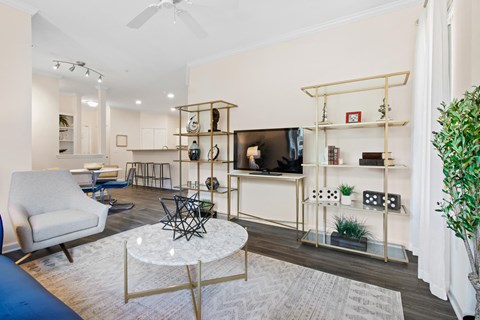 Living Room Space area with Sofa at Alden Place at South Square, Durham, NC, 27707