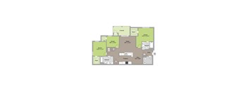The Biltmore Floorplan 3 Bedroom 2 Bath at Ansley at Roberts Lake, Arden