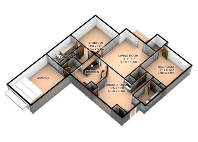 BAY HILL W/ ATTACHED GARAGE Floor Plan 5