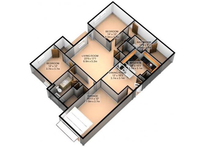 BIRKDALE W/ ATTACHED GARAGE Floor Plan 7