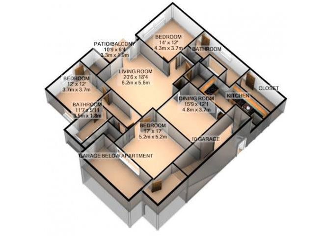 PRESTWICK W/ ATTACHED GARAGE Floor Plan 9