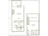 Pointe Royal Townhome Apartments The Carlton Floorplan 1 Bedroom 1 Bath The Carlton Floorplan 1 Bedroom 1 Bath 826 Total Sq Ft at Pointe Royal Townhome Apartments, Overland Park, KS 66213