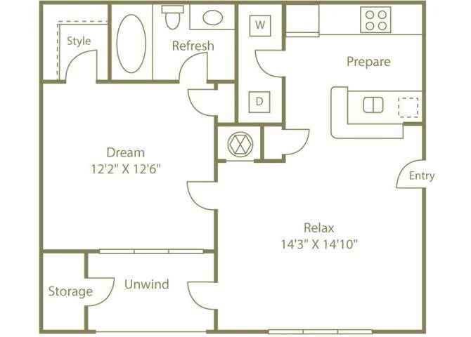 THE HIAWASSEE Floor Plan 1
