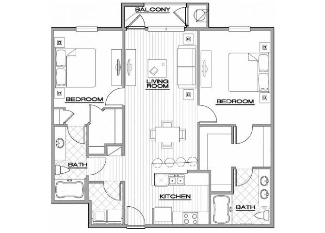 Broadway Deluxe Floor Plan 8