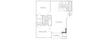Cedar Floorplan at The Summit Apartments, Memphis, Tennessee