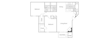 Dogwood Floorplan at The Summit Apartments, Memphis