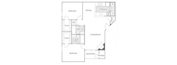 Elm Floorplan at The Summit Apartments, Tennessee