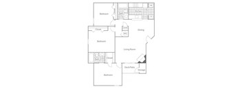 Fir Floorplan at The Summit Apartments, Tennessee, 38128