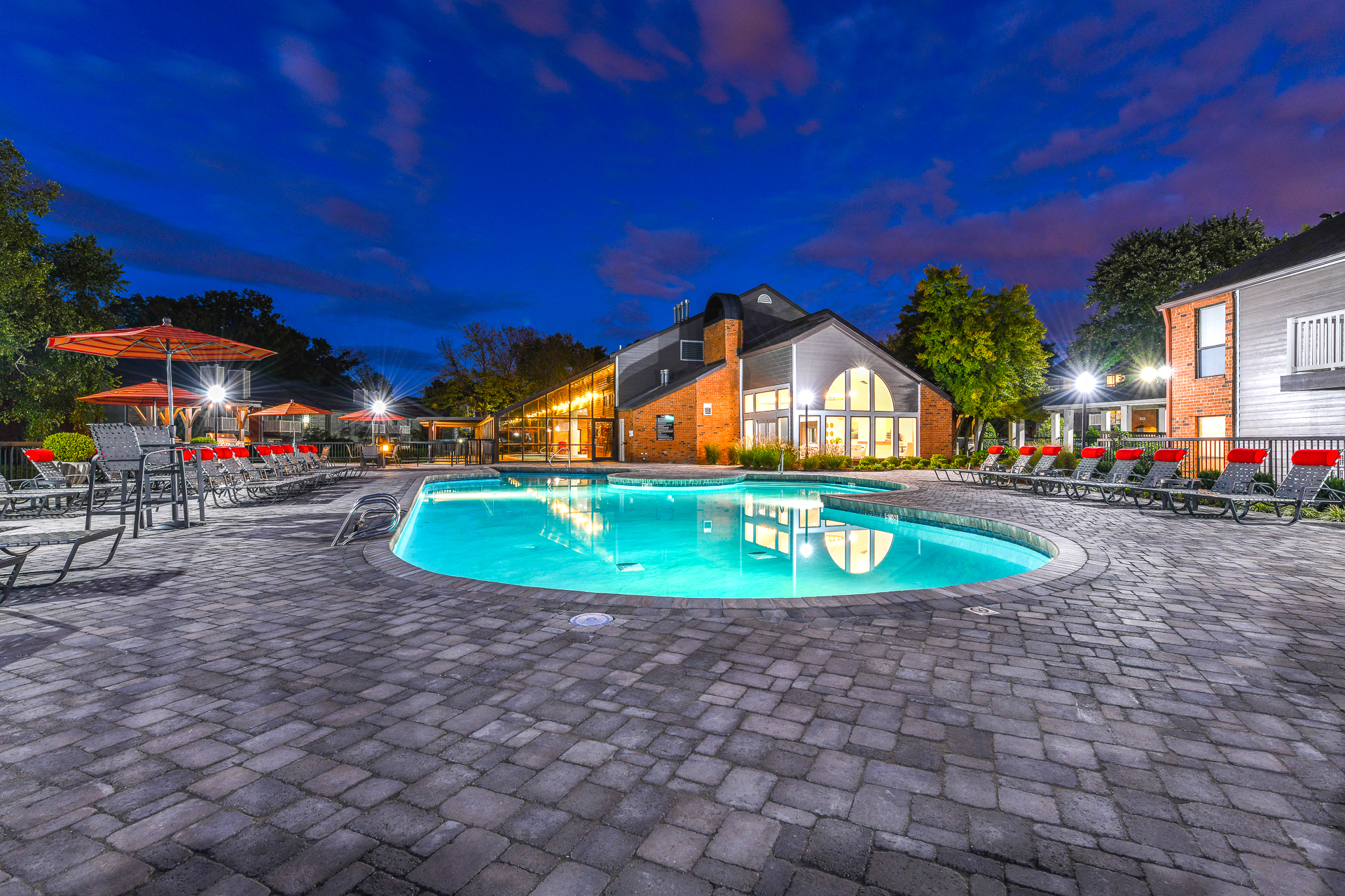 Evening Pool Image at Waterford Place, Louisville, KY