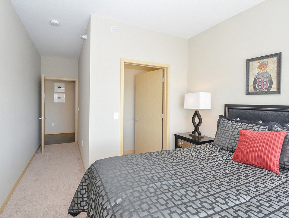 Large Bedrooms with Plush Carpeting