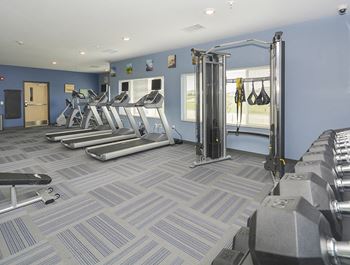 Cardio and Strength Training Equipment at the Fitness Center