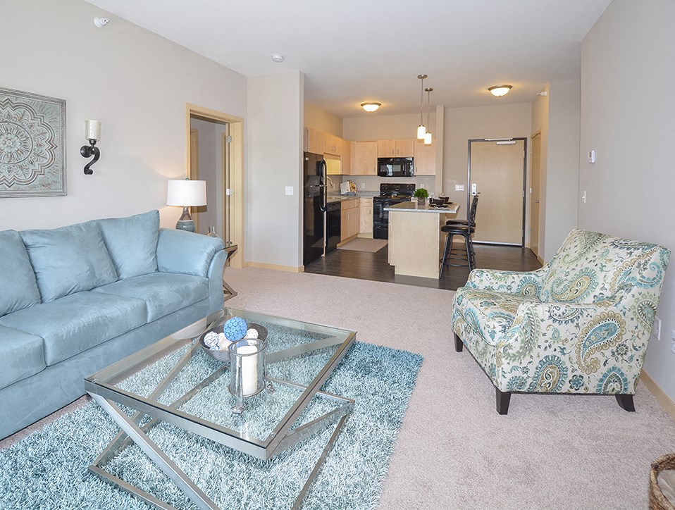 Kitchen and Living Room