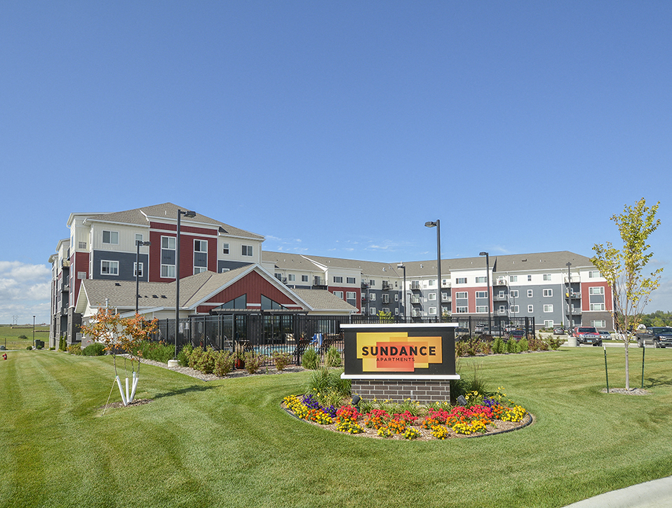 Exterior of the Sundance Apartment Community Near Bismarck State College