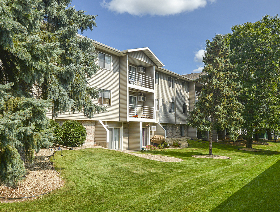 Patios or Balconies Overlooking the Green Grounds